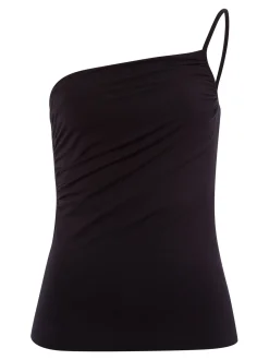 Les Lunes Damen Spaghettiträger-Top in schwarz