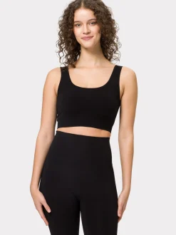 Les Lunes Damen Sport Bustier in schwarz