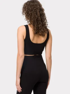 Les Lunes Damen Sport Bustier in schwarz