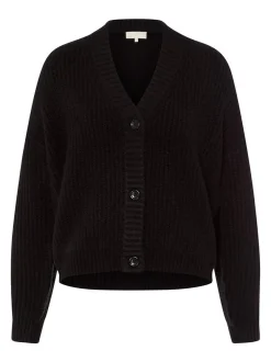 Les Lunes Damen Strickjacke in schwarz - Ärmel: langarm