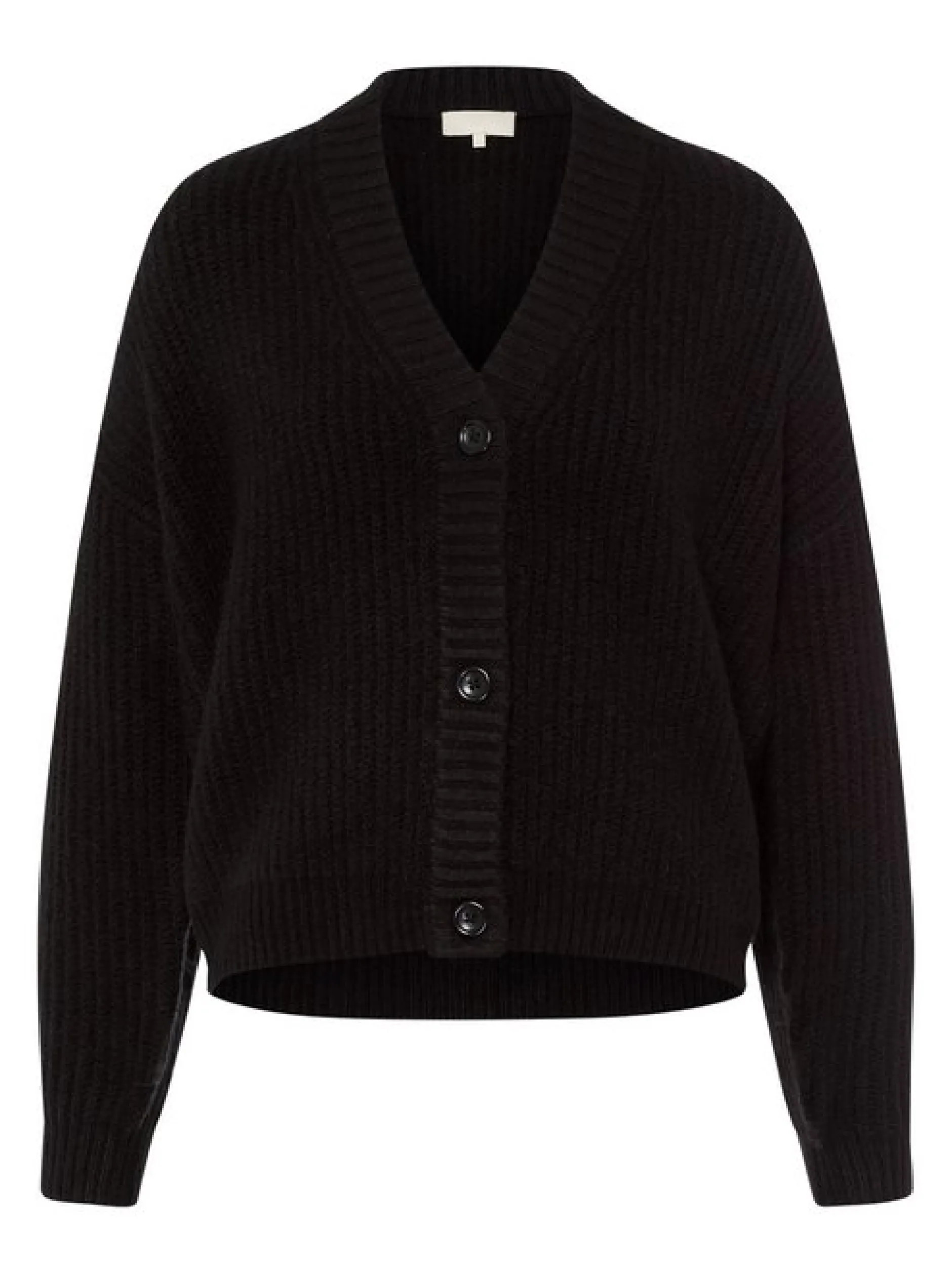 Les Lunes Damen Strickjacke in schwarz - Ärmel: langarm