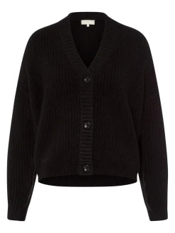 Les Lunes Damen Strickjacke in schwarz - Ärmel: langarm