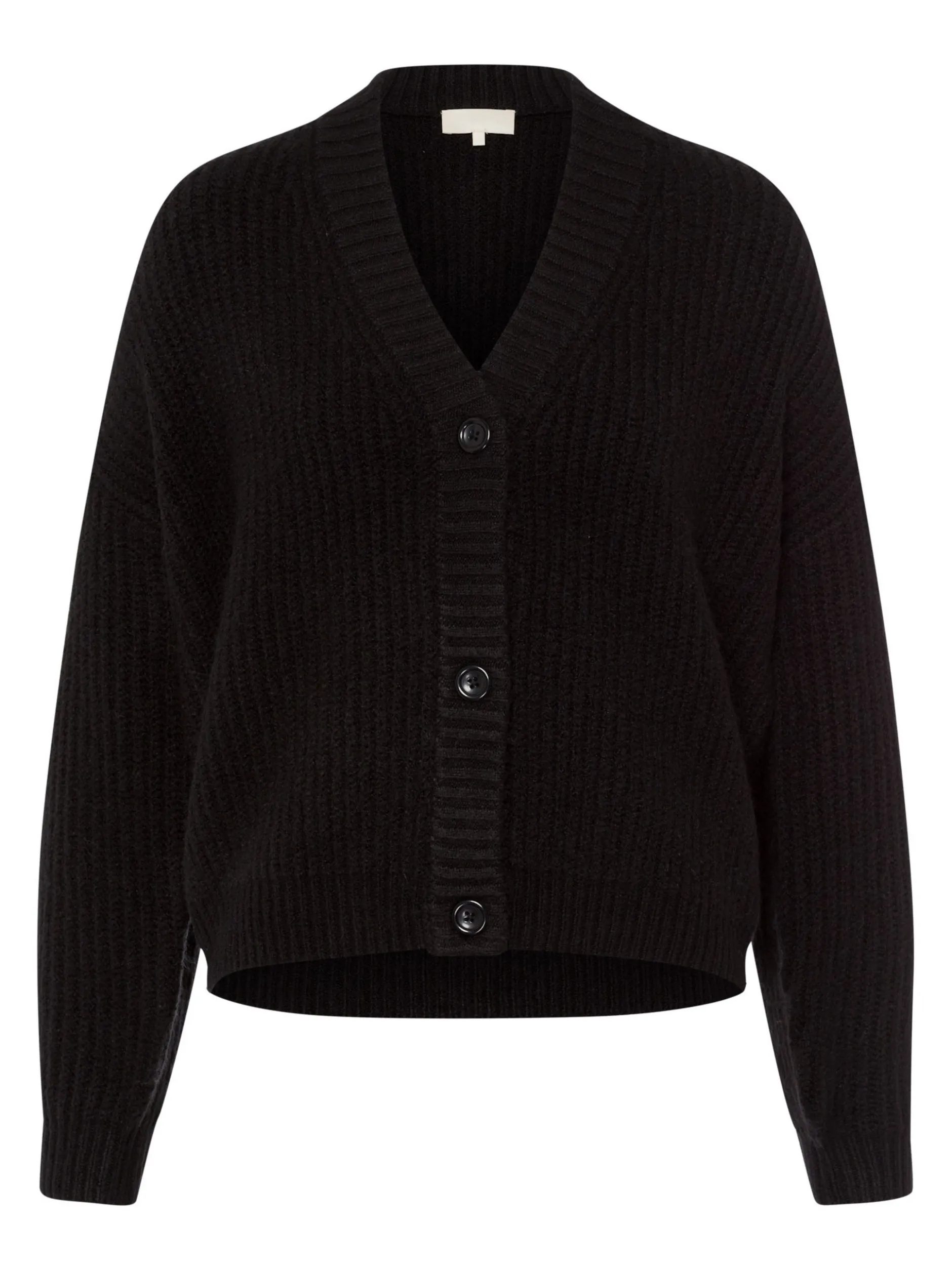 Les Lunes Damen Strickjacke in schwarz - Ärmel: langarm