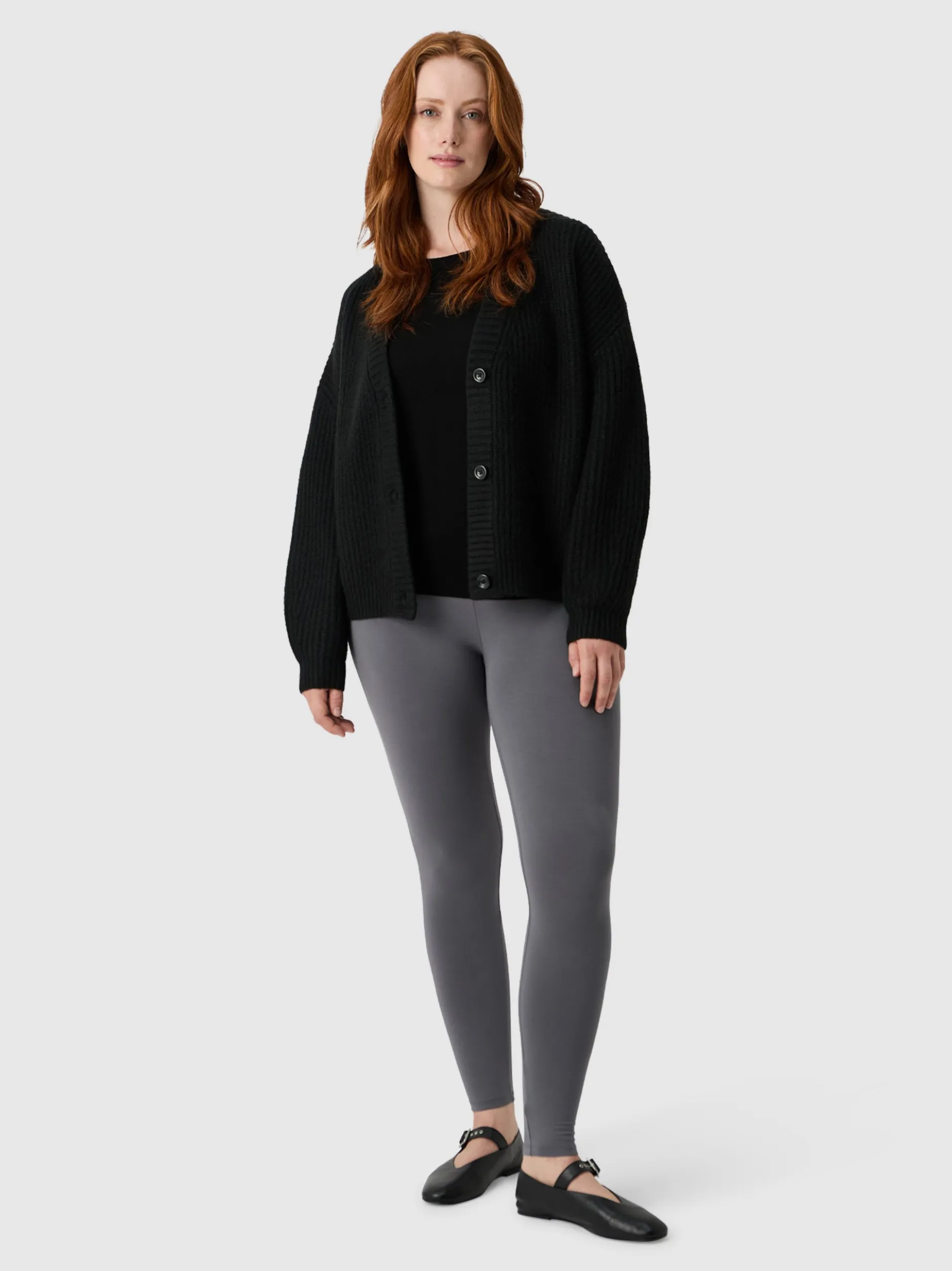 Les Lunes Damen Strickjacke in schwarz - Ärmel: langarm