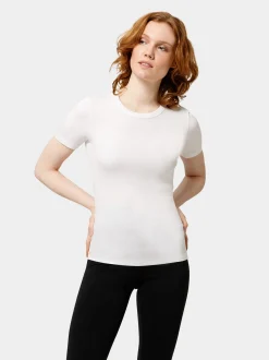 Les Lunes Damen T-Shirt in rosa - Ausschnitt: Rundhals