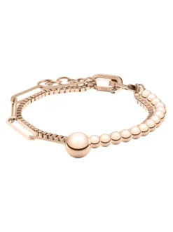 Liebeskind Berlin Damen Armband - The Material Mix in roségold
