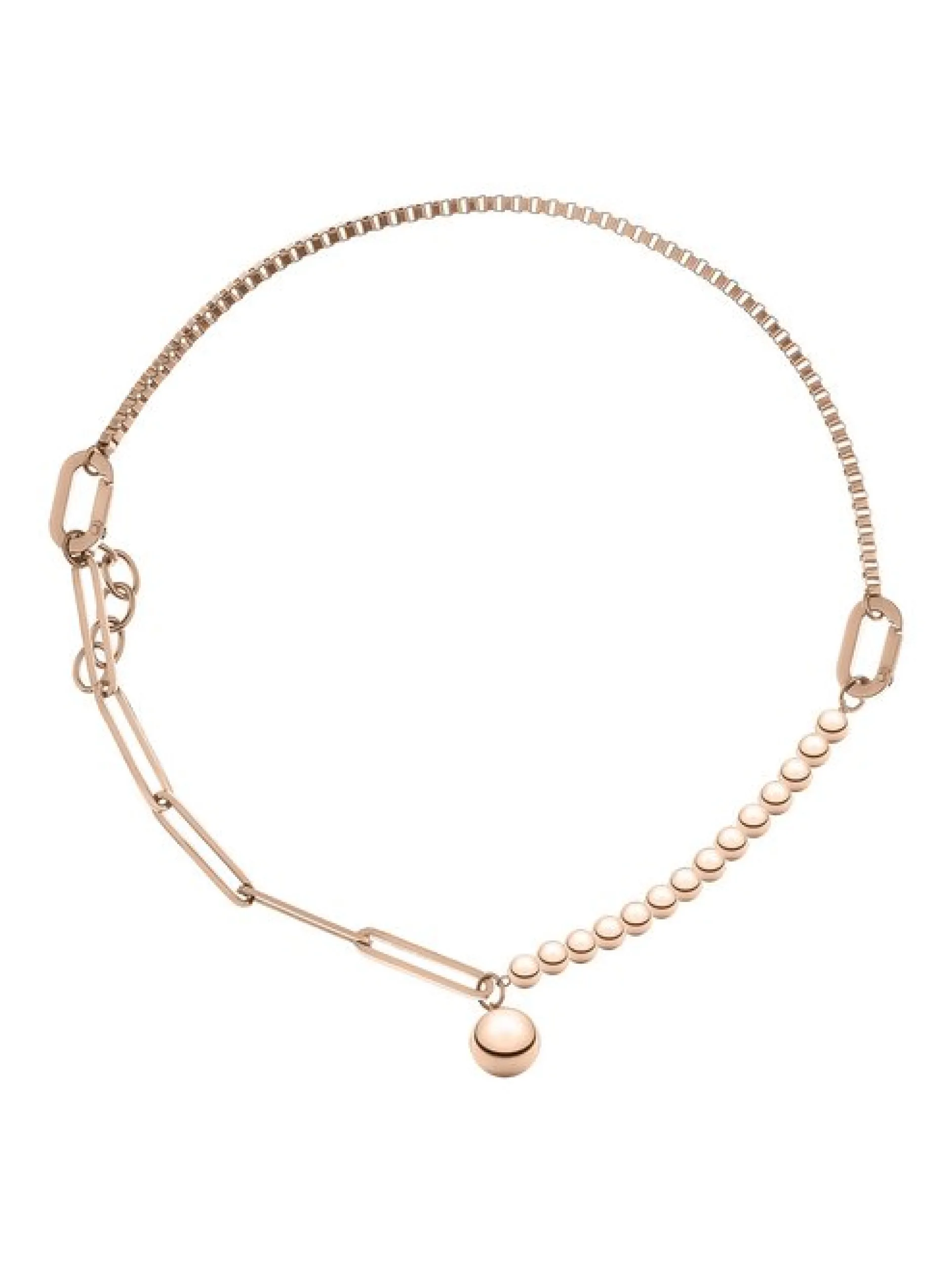 Liebeskind Berlin Damen Armband - The Material Mix in roségold