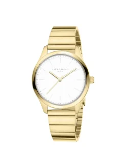 Liebeskind Berlin Damen Armbanduhr - The Round Staple in gold