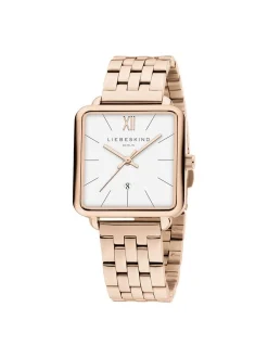 Liebeskind Berlin Damen Armbanduhr - The Classic Square in weiß