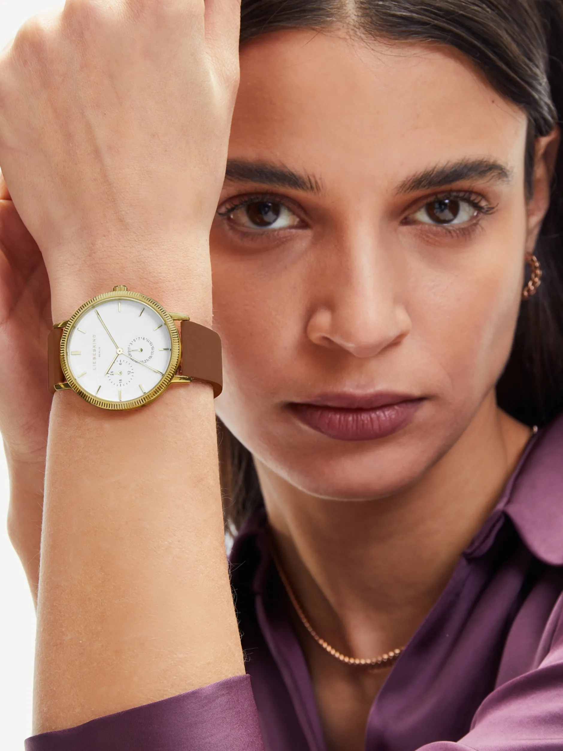 Liebeskind Berlin Damen Armbanduhr - Clean Multifunction in braun