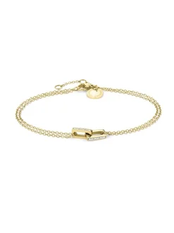 Liebeskind Berlin Damen Armband - The Festive Mini Link Sparkle in gold