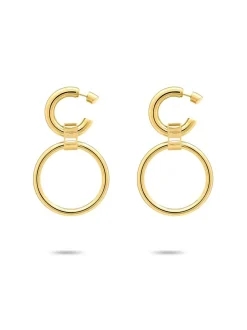 Liebeskind Berlin Damen Creolen - The D-Link Statement in gold