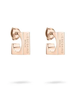 Liebeskind Berlin Damen Creolen - Urban Chic in roségold