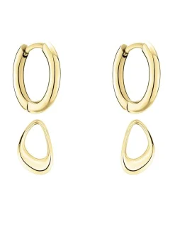 Liebeskind Berlin Damen Creolen - The Organic Creole in gold