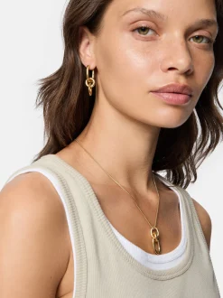 Liebeskind Berlin Damen Creolen - Modern Knot in gold