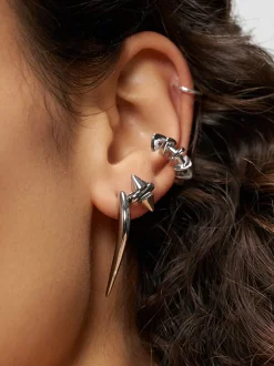 Liebeskind Berlin Damen Ear Cuff - Spikes in silber