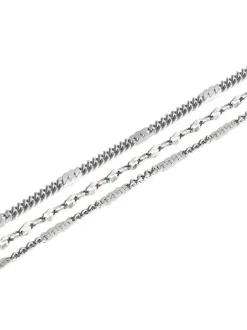 Liebeskind Berlin Damen Fußkette - Sparkling With Layers in silber