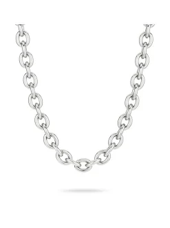 Liebeskind Berlin Damen Halskette - The D-Link Statement in silber