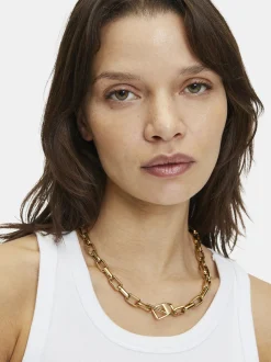 Liebeskind Berlin Damen Halskette - The Secure Tag in gold