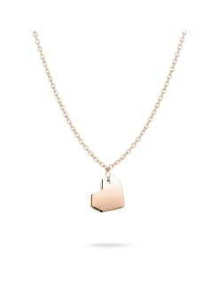 Liebeskind Berlin Damen Halskette - Urban Heart in roségold