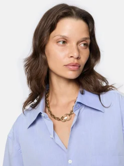 Liebeskind Berlin Damen Halskette - The D-Link Statement in gold