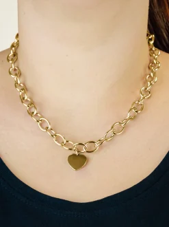 Liebeskind Berlin Damen Halskette - My Heart in gold