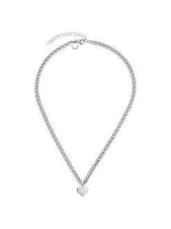 Liebeskind Berlin Damen Halskette - Broken Heart Chunky in silber