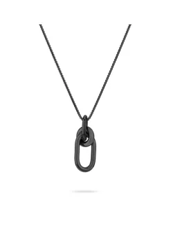 Liebeskind Berlin Damen Halskette - Modern Knot in schwarz