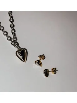 Liebeskind Berlin Damen Halskette - Metal Heart in mehrfarbig