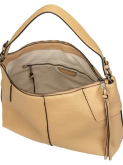 Liebeskind Berlin Damen Handtasche - Mila Hobo M Small Pebble in beige
