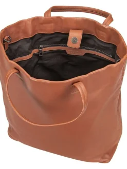 Liebeskind Berlin Damen Handtasche - Hera L Sheep Natural in cognac