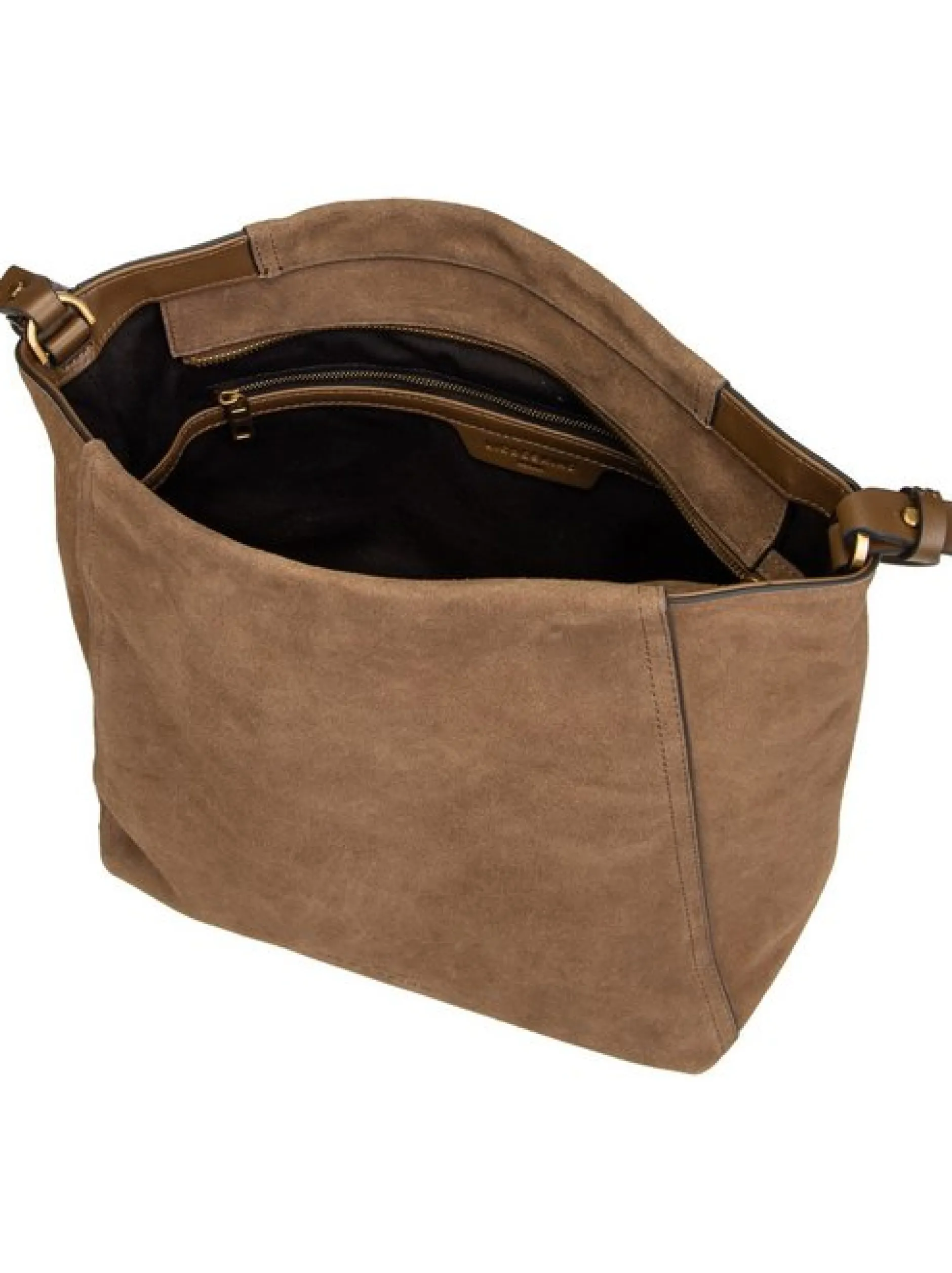 Liebeskind Berlin Damen Handtasche - Chudy Hobo M Hydro Suede in camel