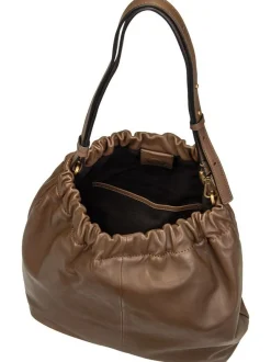Liebeskind Berlin Damen Handtasche - Cloud II Hobo M Sheep Natural in camel
