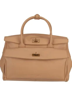 Liebeskind Berlin Damen Handtasche - Gloria II Satchel M New Calf in beige