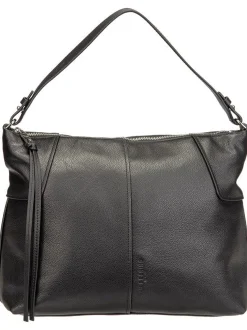 Liebeskind Berlin Damen Handtasche - Mila Hobo M Small Pebble in schwarz