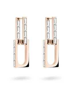 Liebeskind Berlin Damen Ohrhänger - The Festive Mini Link Sparkle in roségold