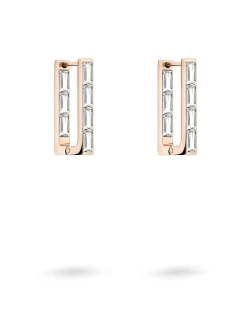 Liebeskind Berlin Damen Ohrhänger - The Festive Mini Link Sparkle in roségold