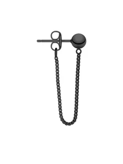Liebeskind Berlin Damen Ohrhänger - The Chain in schwarz
