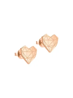 Liebeskind Berlin Damen Ohrstecker - The Broken Heart in rosa