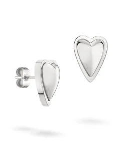Liebeskind Berlin Damen Ohrstecker - Metal Heart in silber