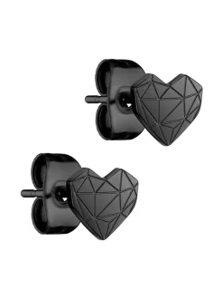 Liebeskind Berlin Damen Ohrstecker - Broken Heart Mini in schwarz