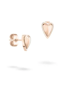 Liebeskind Berlin Damen Ohrstecker - Metal Heart in roségold