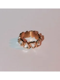 Liebeskind Berlin Damen Ring - Glass Heart in roségold