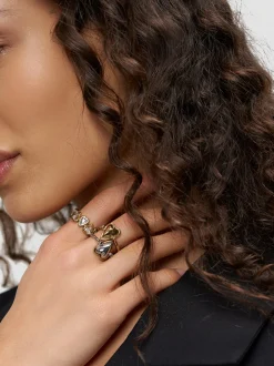 Liebeskind Berlin Damen Ring - Metal Heart in mehrfarbig