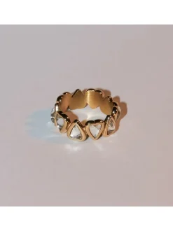 Liebeskind Berlin Damen Ring - Glass Heart in gold