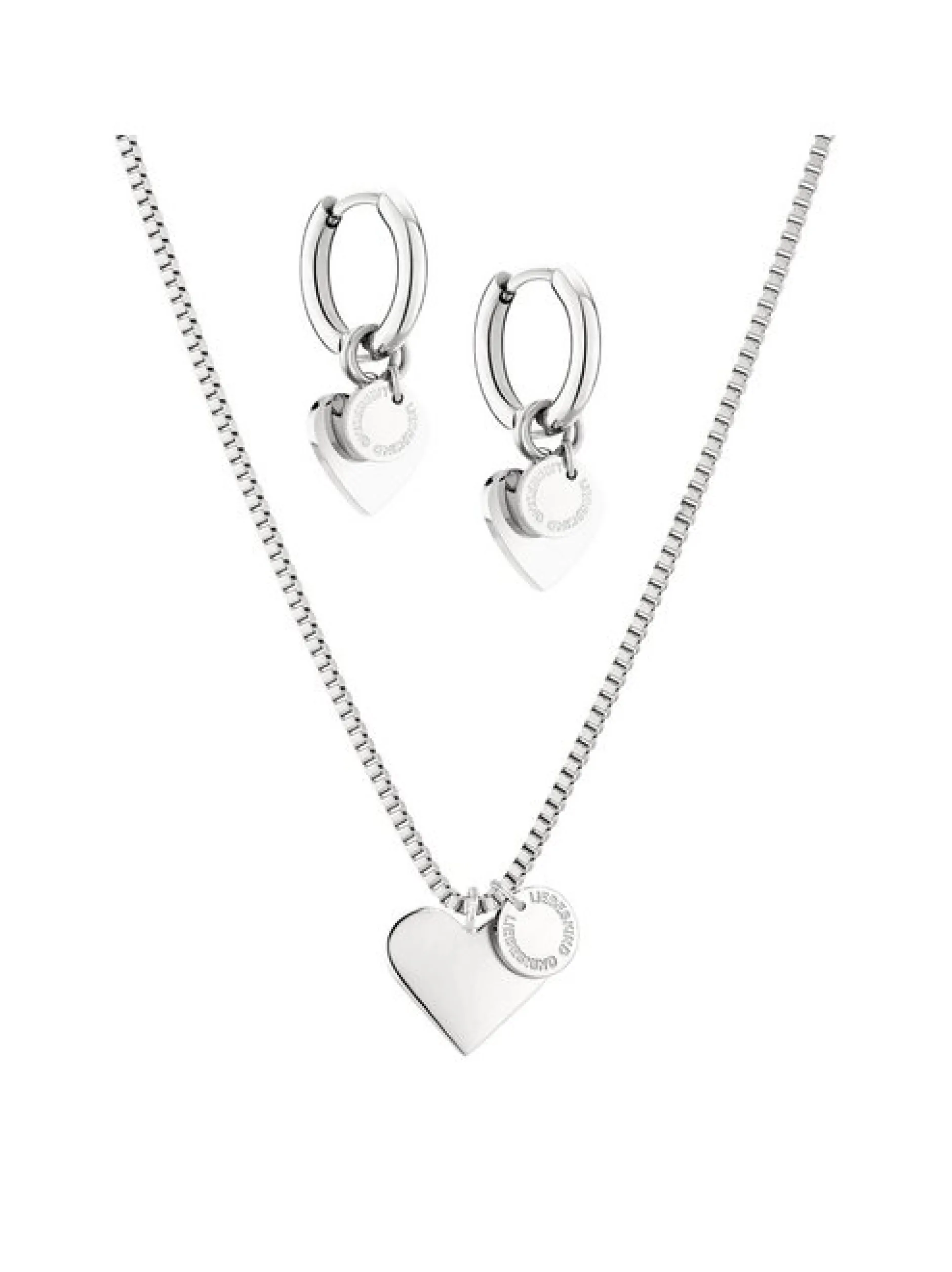 Liebeskind Berlin Damen Schmuck-Set - Silver Hearts in silber