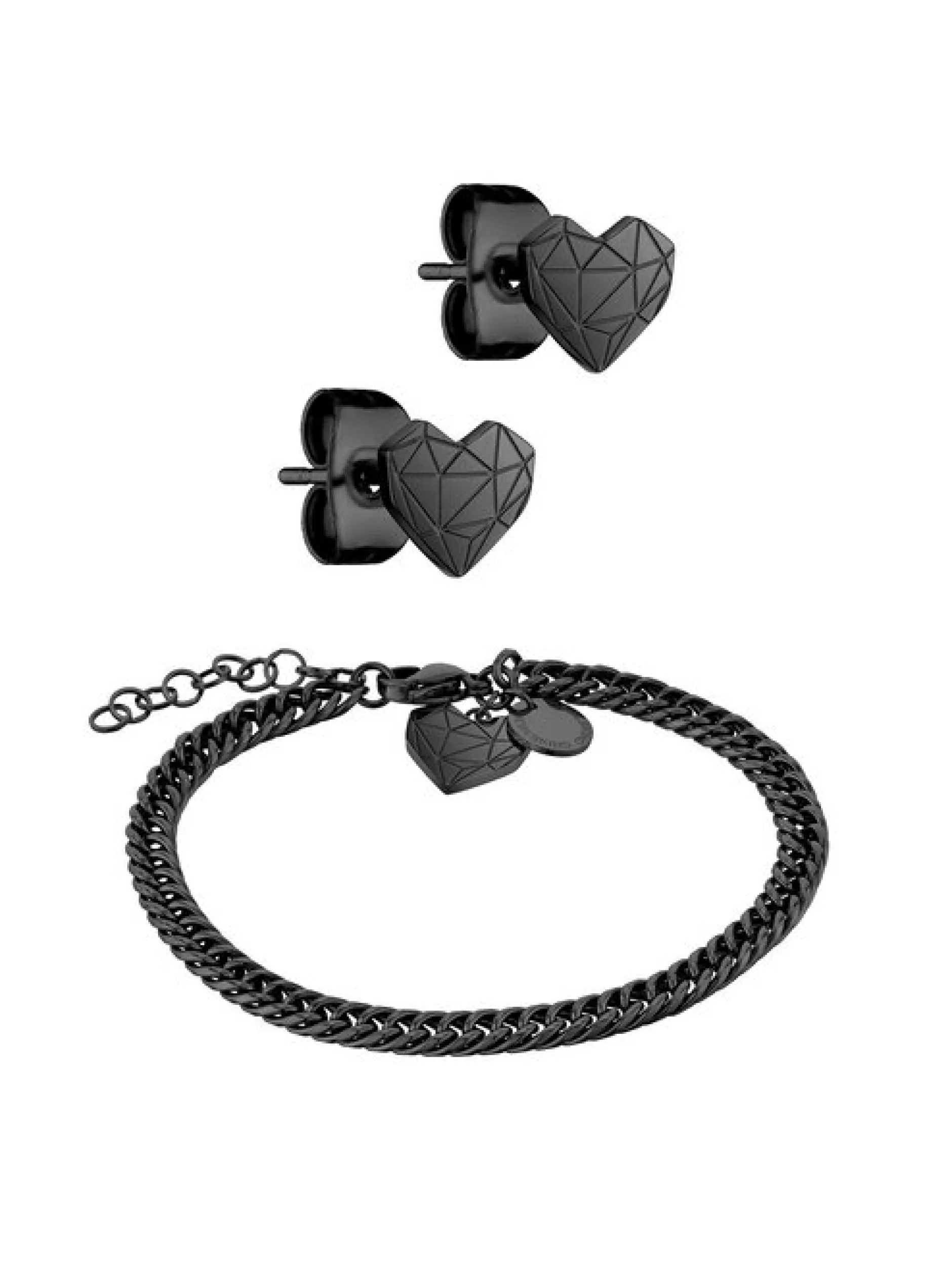 Liebeskind Berlin Damen Schmuck-Set - Broken Heart Black in schwarz