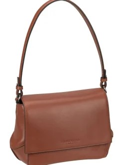 Liebeskind Berlin Damen Schultertasche - Lilly CB M Soft Nappa in cognac