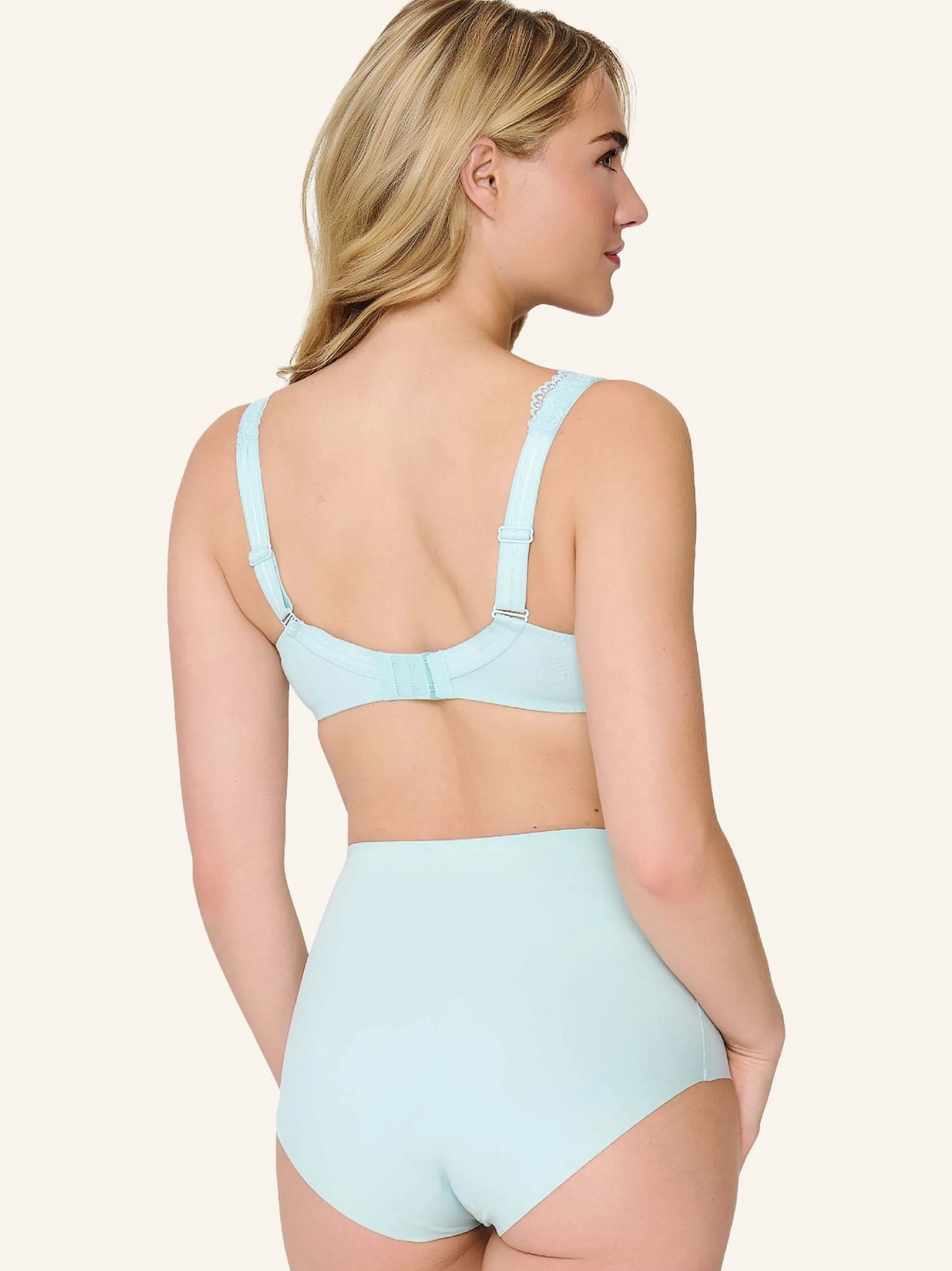 LingaDore Damen 2er-Pack Taillenslips DAILY in hellblau