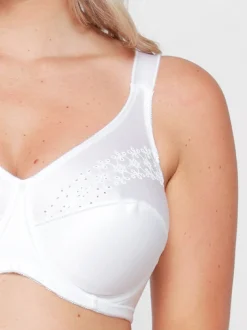 LingaDore Damen ohne Bügel BH in weiß